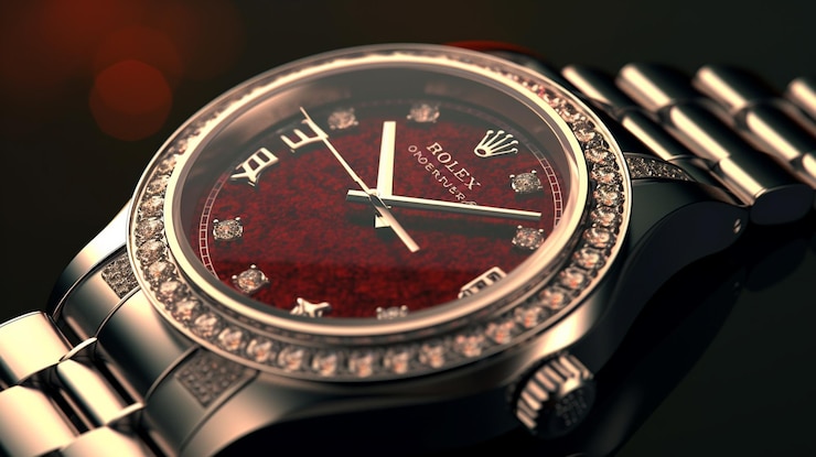 Foto relógio de pulso com mostrador preto e pulseira de ouro renderização em 3d