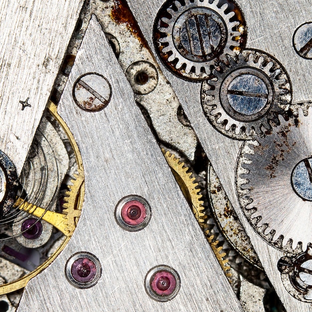 Relógio mecânico antigo relógio de alta resolução e detalhes