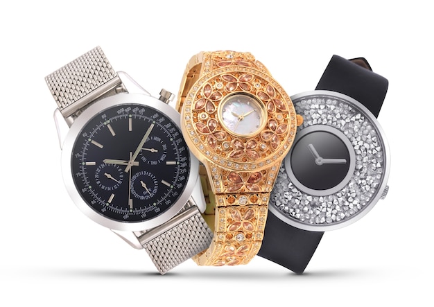 Relógios de luxo em branco