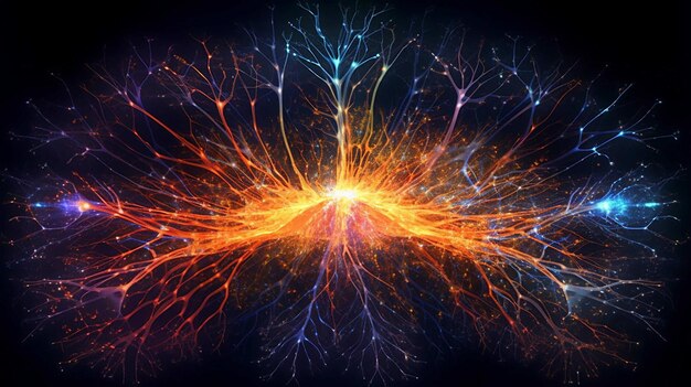 relógios e mais nesta imagem hipnotizante a interação entre os nervos da física é uma e cósmica