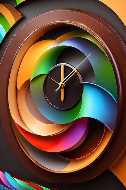 Reloj abstracto