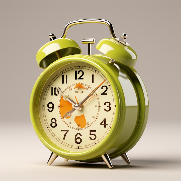 Reloj de alarma de color aleatorio simple con minimalismo Diseño de reloj de alarma de color aleatorio simple minimalismo de