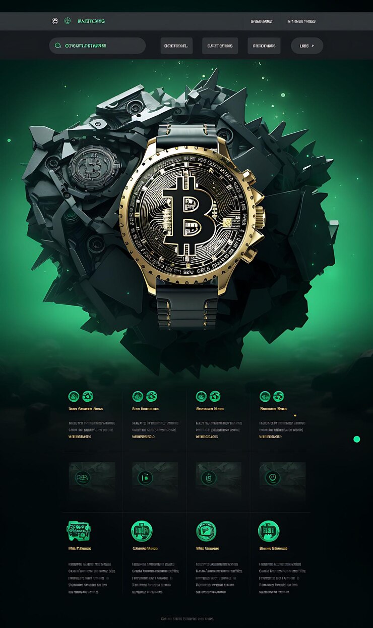 Foto un reloj anuncia la marca de la marca