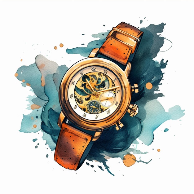 Un reloj de arte digital