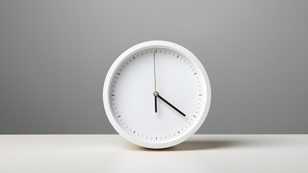 Un reloj de escritorio contemporáneo con estética minimalista.