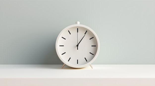 Un reloj de escritorio contemporáneo con estética minimalista.