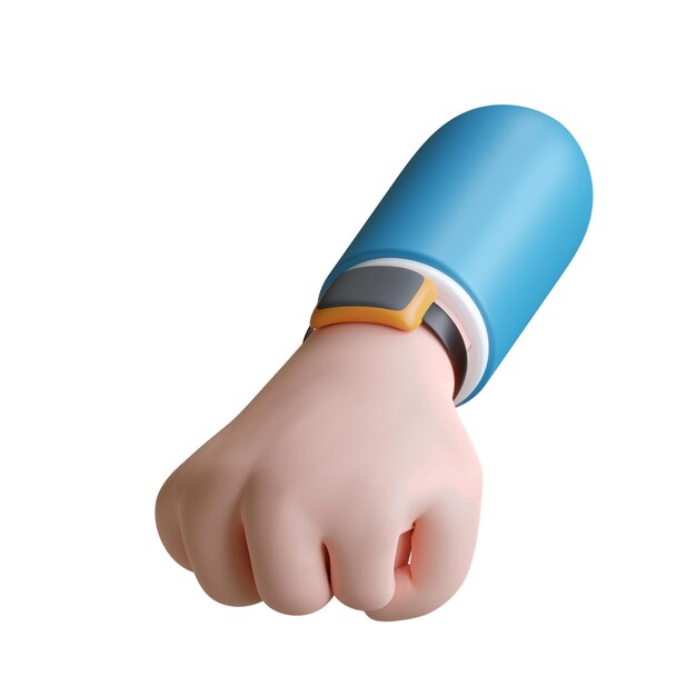 reloj inteligente en la mano