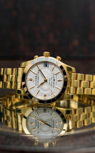 El reloj de moda en primer plano
