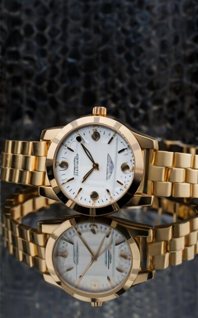 El reloj de moda en primer plano