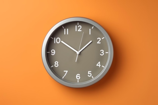 Reloj de pared fondo naranja Generar Ai