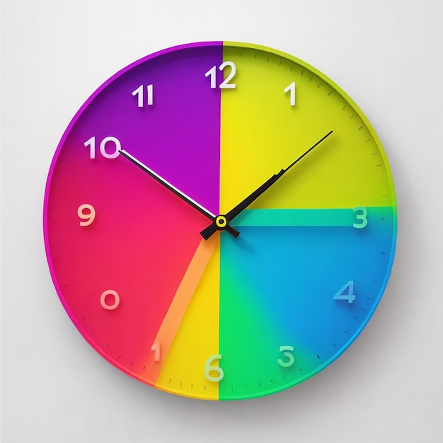 Reloj de pared RGB