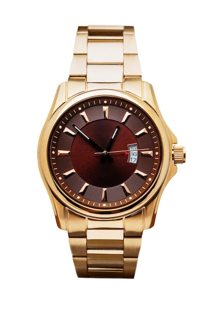 Reloj de pulsera de lujo aislado