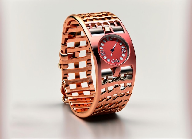 Foto reloj de pulsera en tono oro rosa west rosa