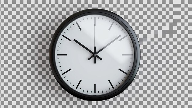 Foto un reloj que está en un fondo a cuadros