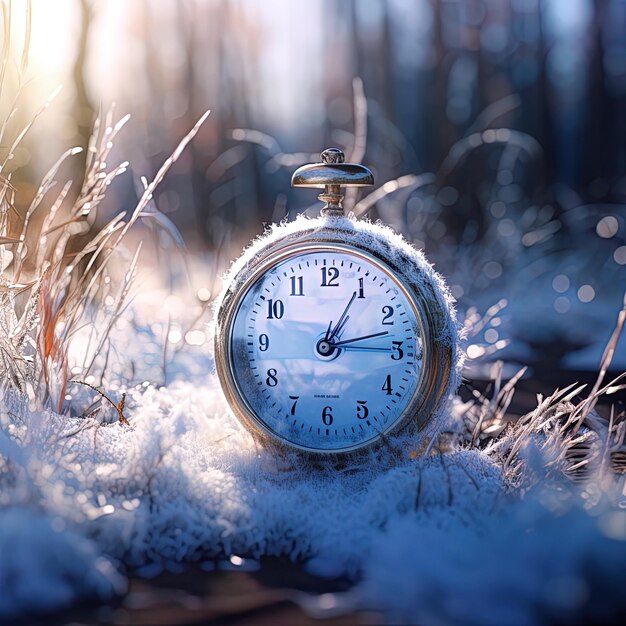 Foto un reloj que tiene la hora de 11 15 en él