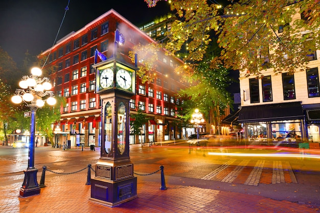 Reloj de vapor en Gastown Vancouver, Columbia Británica, Canadá