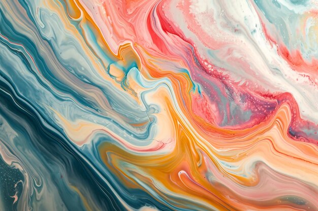 Un remolino abstracto de colores pastel que se asemeja al mármol generado por la IA