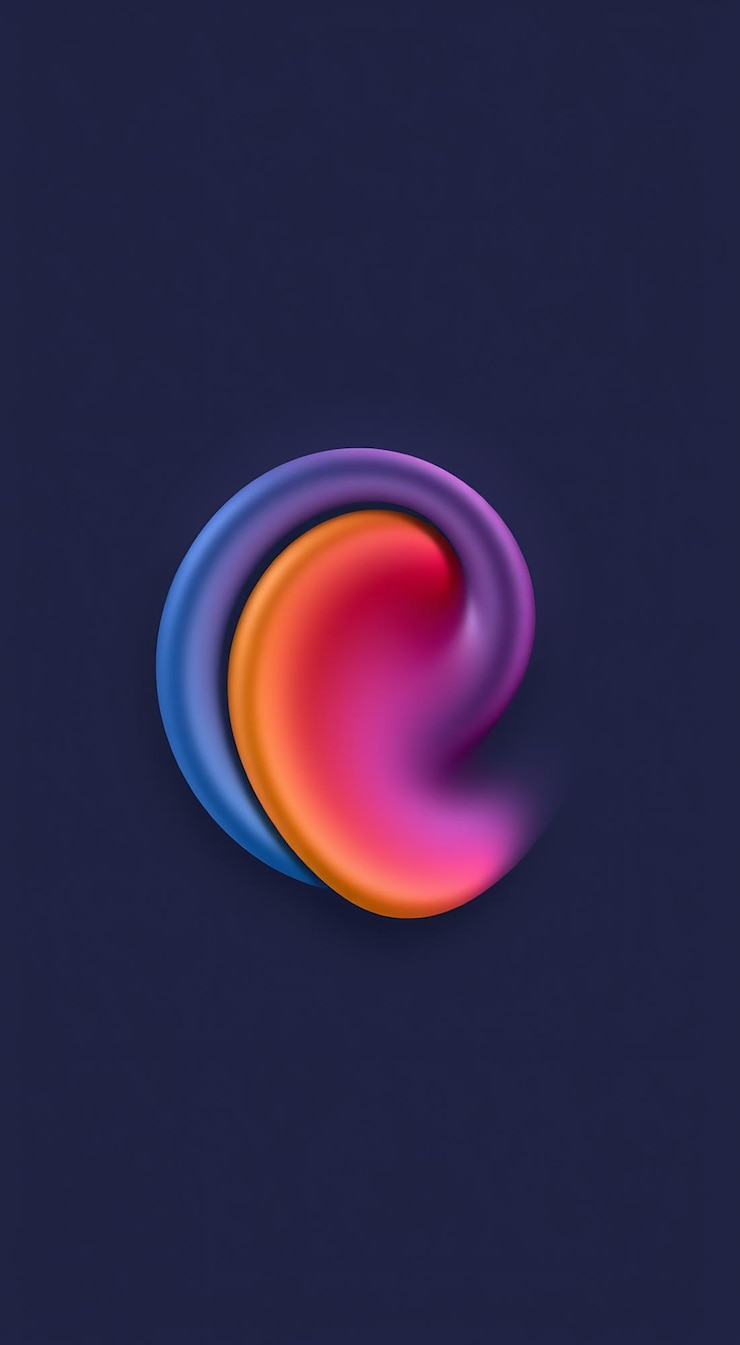 Foto un remolino de colores abstractos sobre un fondo azul