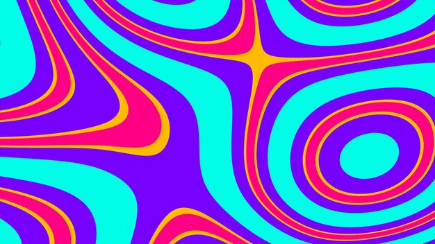 Un remolino psicodélico abstracto de colores vibrantes
