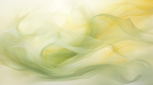 El remolino de vibrantes tonos verdes baila y gira formando una atmósfera cautivadora y etérea