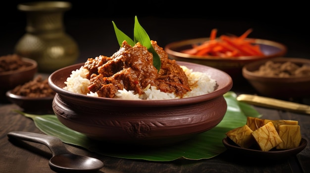 Rendang es un plato de Minangkabau