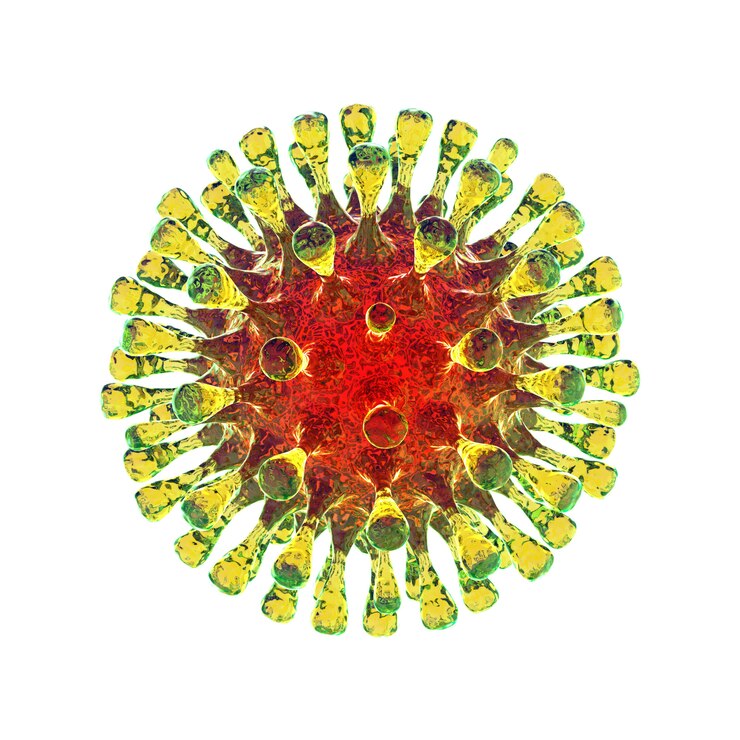 Foto render 3d de coronavirus