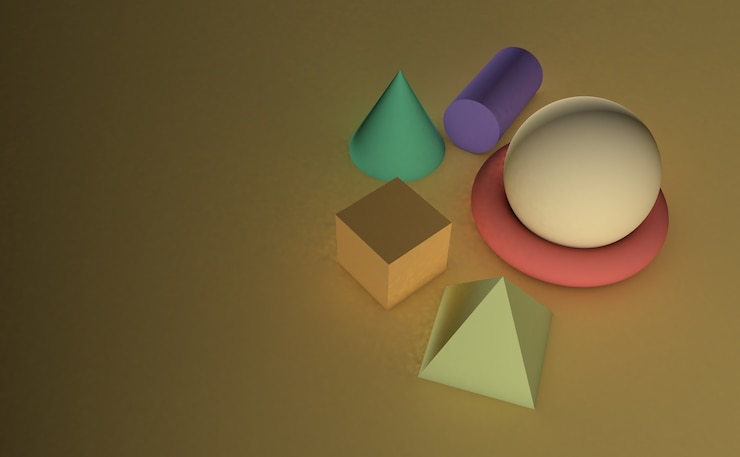 Foto un render 3d de forma matemática