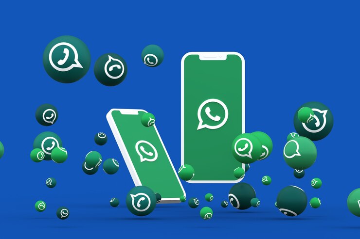 Foto render 3d del icono de whatsapp