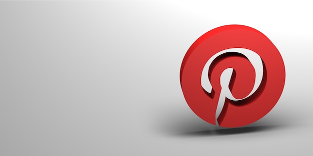 Render 3d de logotipo de redes sociales