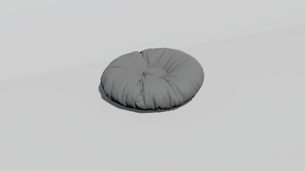 Rendering en 3D de la bolsa de frijoles redonda