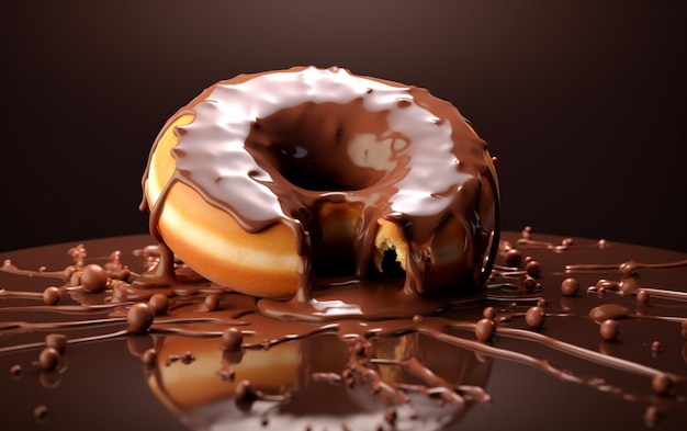 Rendering en 3D de la fusión de las rosquillas