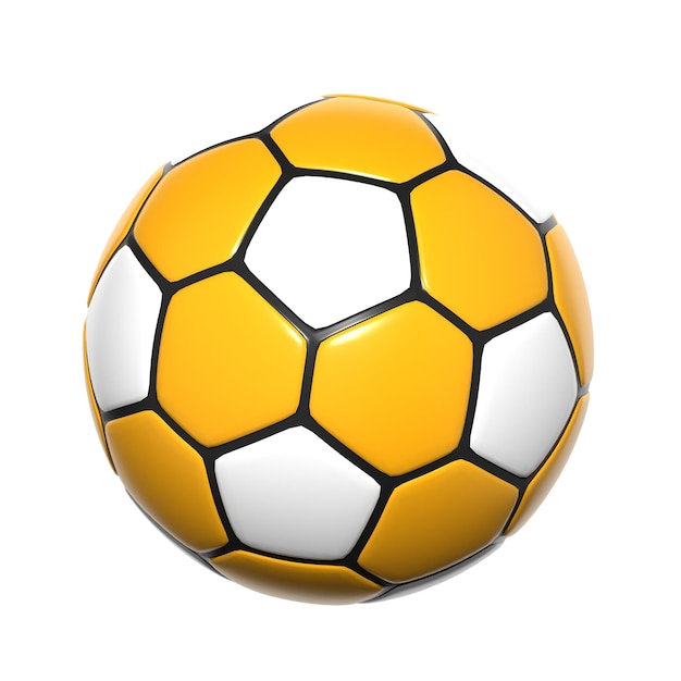 Rendering-Mixer 3D-Symbol Ball Fußball