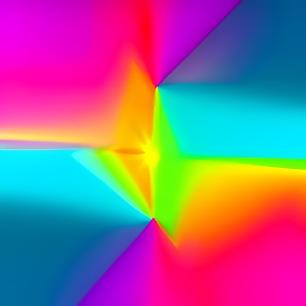 renderização 3D abstrata fundo de néon mínimo rosa azul