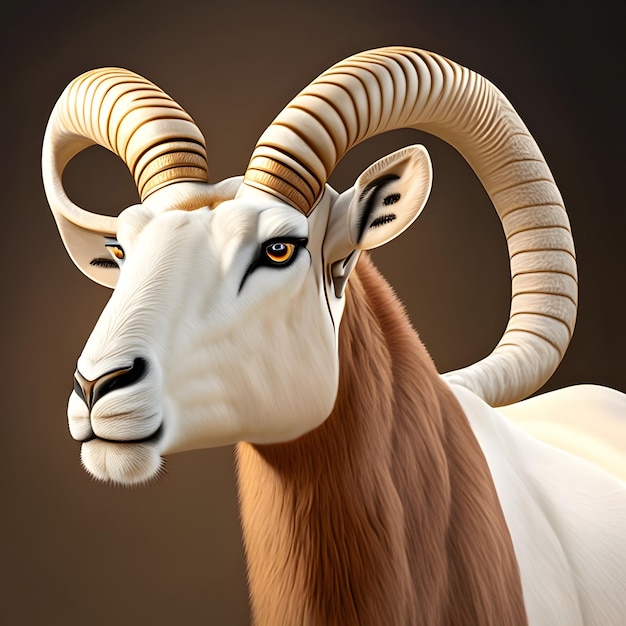 Renderização 3D Addax Animal AI Generativo