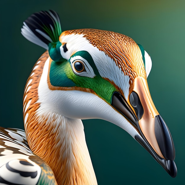 Foto renderização 3d avocet ai generativo