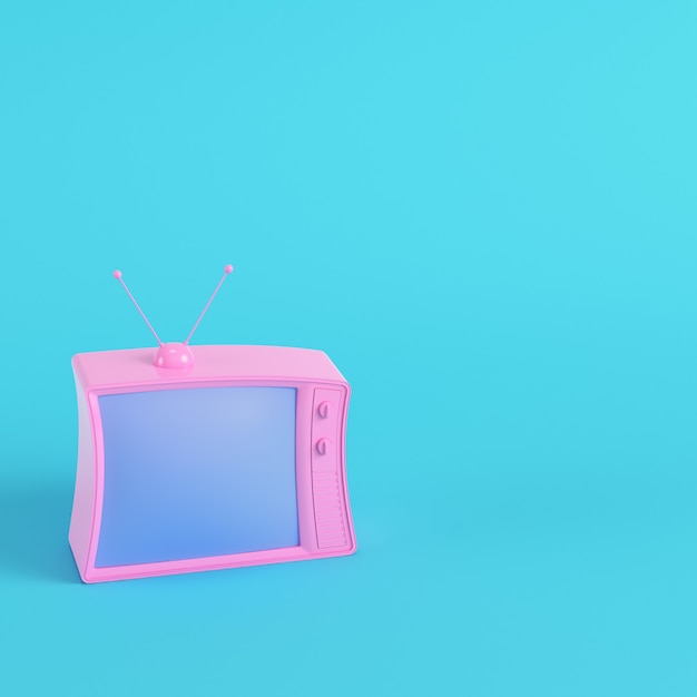 Renderização 3D com tv estilo retro