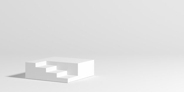 Renderização 3D da composição abstrata para apresentação do produto