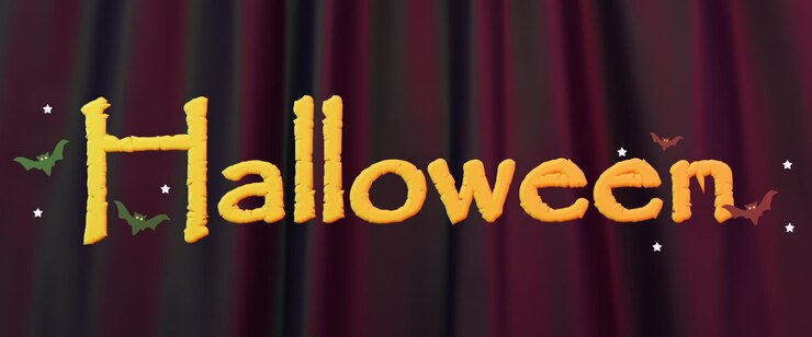 Foto renderização 3d de fundo de halloween