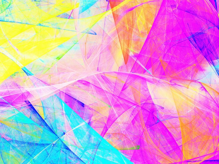 Foto renderização 3d de fundo fractal abstrato