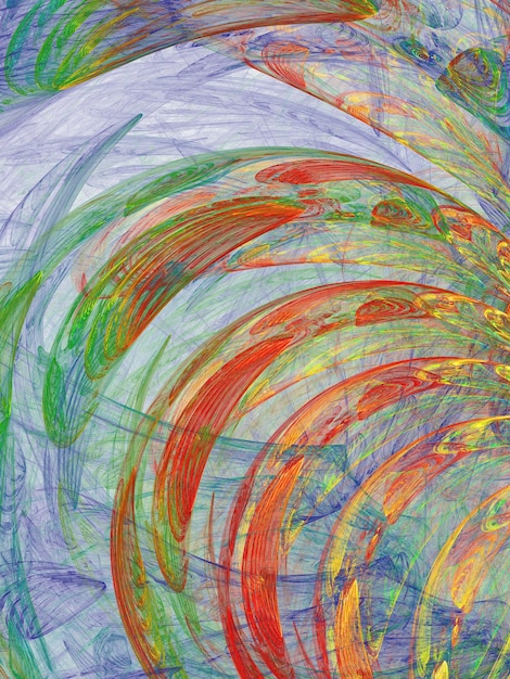 Renderização 3D de fundo fractal abstrato