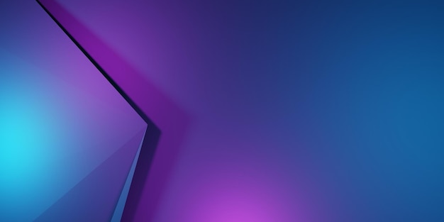 renderização 3D de fundo geométrico abstrato roxo e azul Cena para publicidade