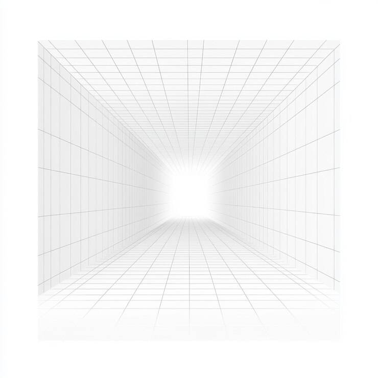 Foto renderização 3d de grade sobre fundo branco