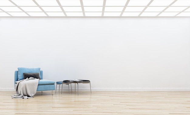 Renderização 3D de ilustração de quarto de interiores brilhantes modernos de luxo grande