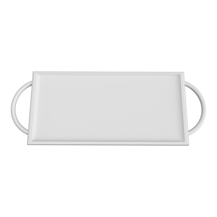 Foto renderização 3d de placa metálica em fundo branco