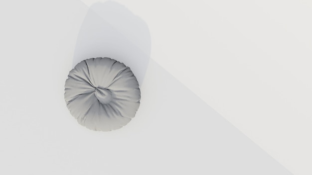 Foto renderização 3d de saco de feijão redondo