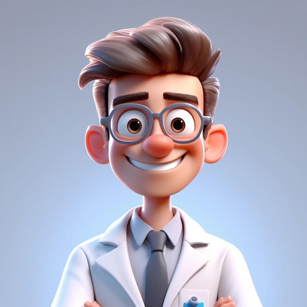 Renderização 3D de um avatar de doctor039s Internet cuidados médicos farmacêuticos comércio eletrônico saúde remoto
