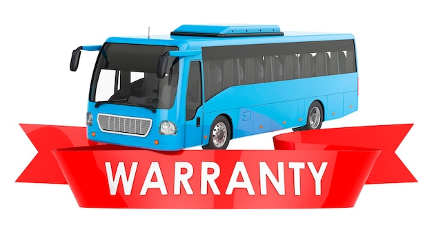Renderização 3D do conceito de garantia de ônibus