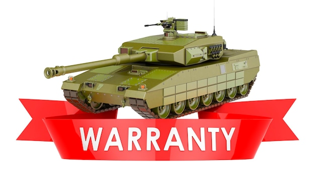 Renderização 3D do conceito de garantia do tanque de batalha