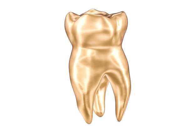 Renderização 3D do conceito Golden Tooth