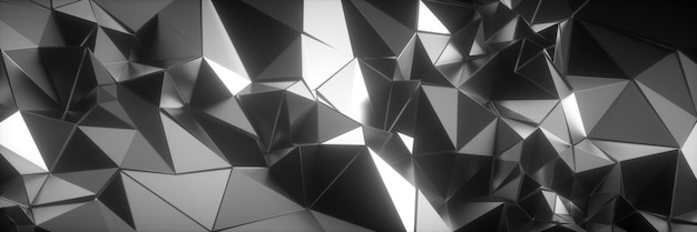 renderização 3D Fundo cristalizado panorâmico horizontal